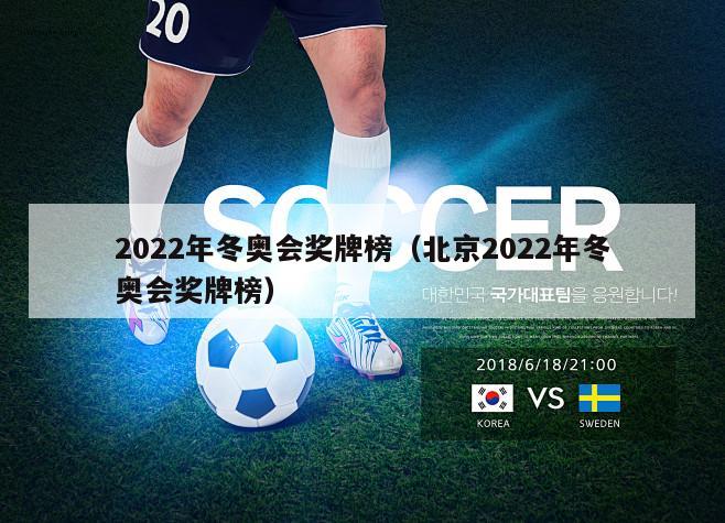 2022年冬奥会奖牌榜（北京2022年冬奥会奖牌榜）