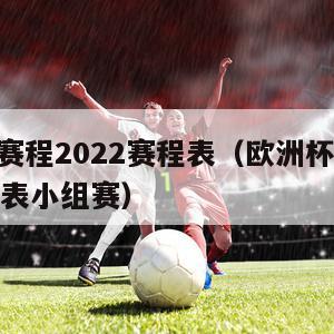 欧洲杯赛程2022赛程表（欧洲杯赛程2022赛程表小组赛）